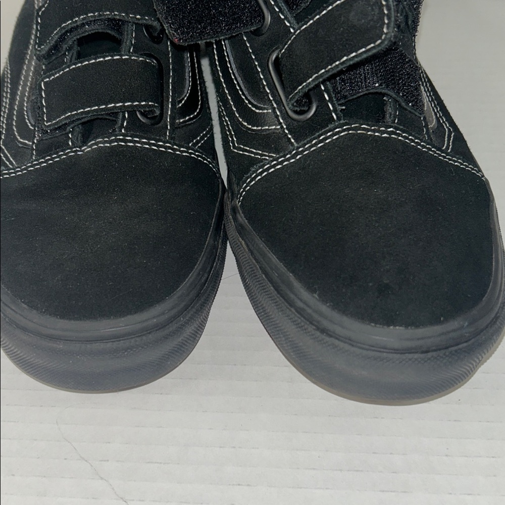 Vans Black Slip-On Loafers with Stitch Detail - Picture 9 of 10